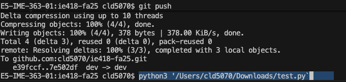 Running python file on a mac